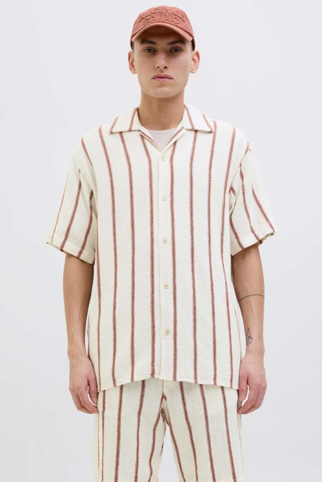 JORCOBA STRIPE RESORT SHIRT SS SN