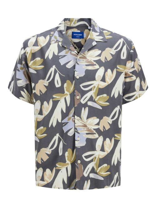 JORLUKE VARENNA AOP SHIRT SS Iron Gate