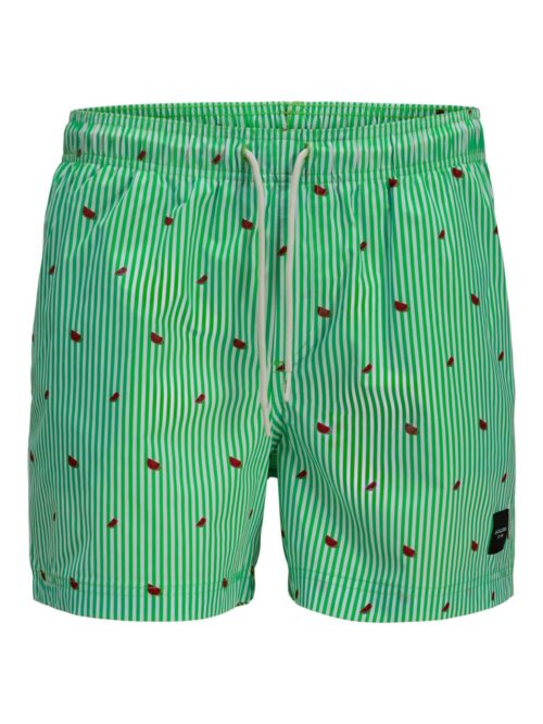 JPSTMAUI JJSWIM MINI STRIPE AKM SN Summer Green