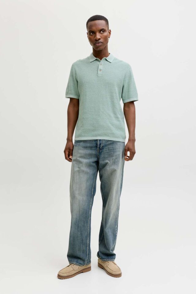 JJEGEORGE KNIT POLO SS SN