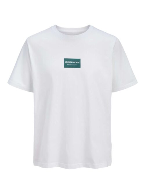 JJFRANK TEE SS CREW NECK Bright White