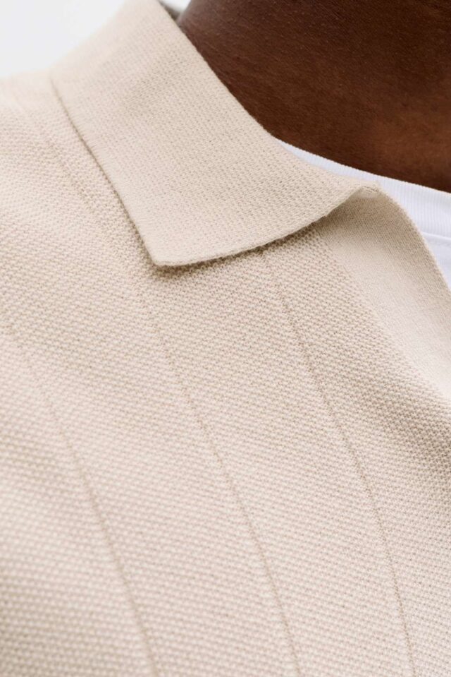 JJEBRADLEY KNIT SPLIT NECK SS SN