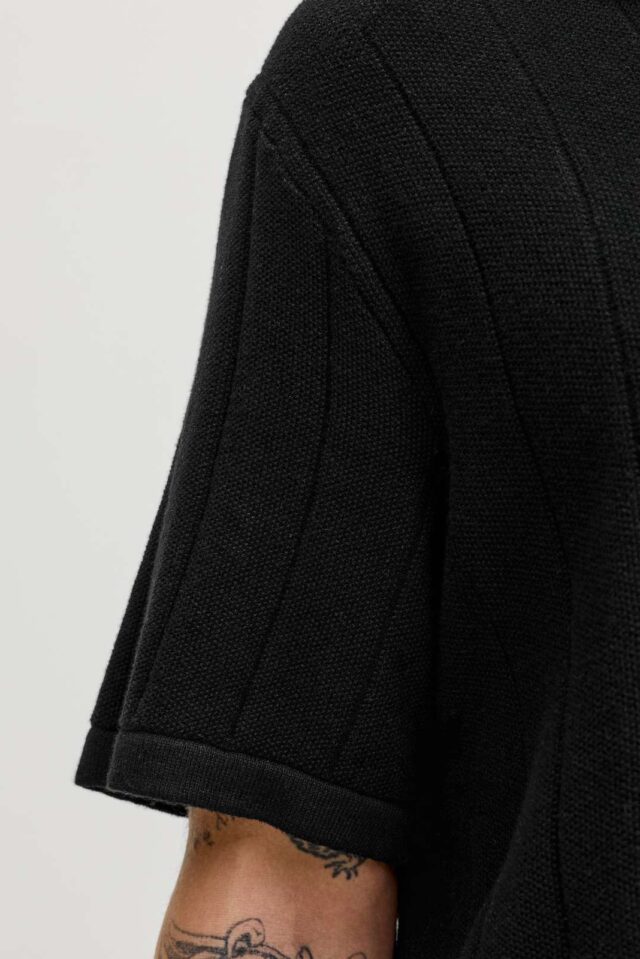 JJEBRADLEY KNIT SPLIT NECK SS SN