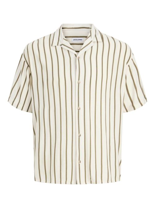 JJEJEFF RESORT STRIPE SHIRT S/S SN Dusty Olive