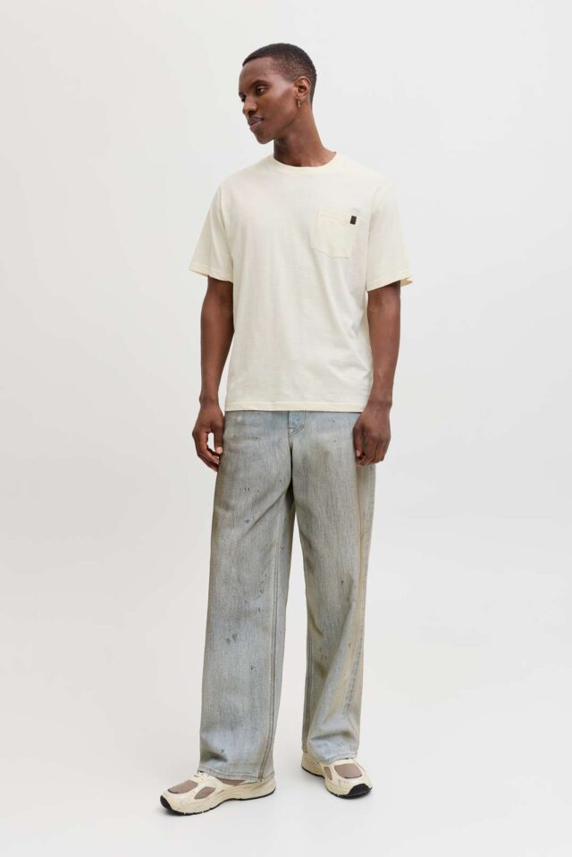 JJEDOVER SLUB TEE SS NOOS