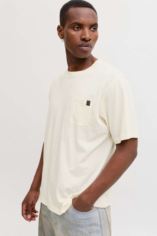 JJEDOVER SLUB TEE SS NOOS