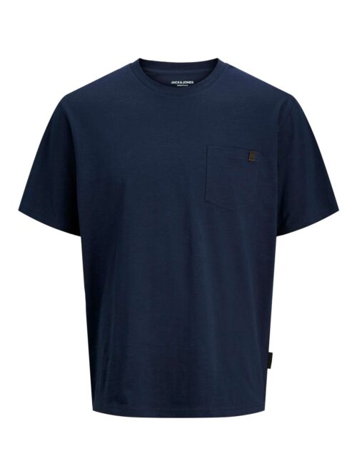 JJEDOVER SLUB TEE SS NOOS Navy Blazer