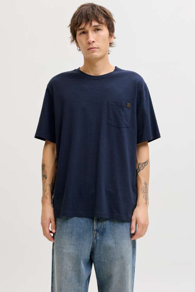 JJEDOVER SLUB TEE SS NOOS