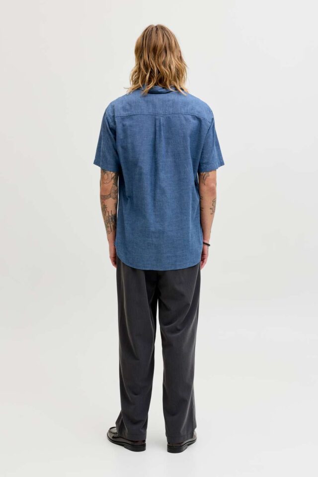 JJESUMMER LINEN BLEND SHIRT S/S SN