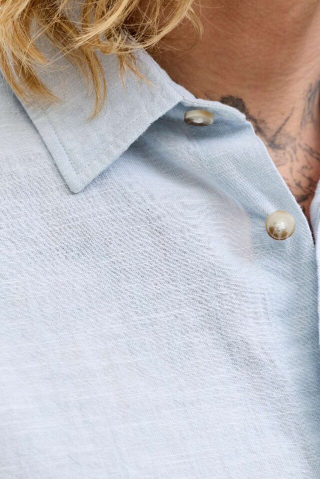 JJESUMMER LINEN BLEND SHIRT S/S SN