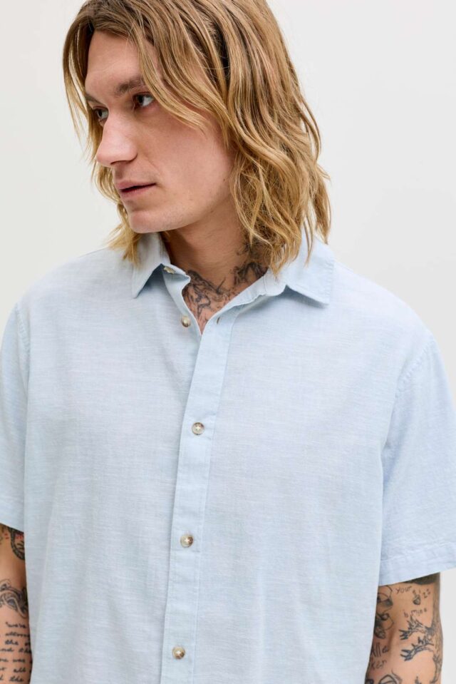 JJESUMMER LINEN BLEND SHIRT S/S SN