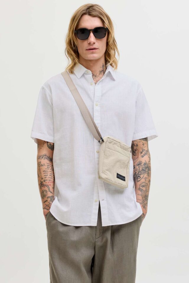 JJESUMMER LINEN BLEND SHIRT S/S SN
