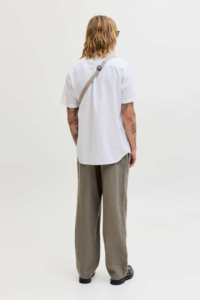 JJESUMMER LINEN BLEND SHIRT S/S SN