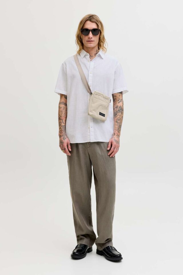 JJESUMMER LINEN BLEND SHIRT S/S SN
