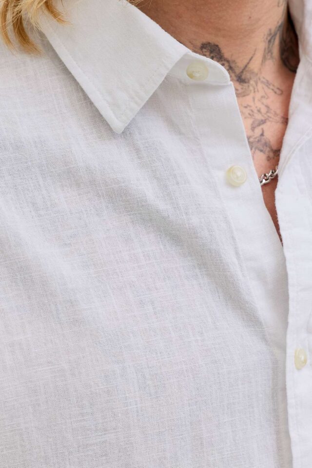 JJESUMMER LINEN BLEND SHIRT S/S SN