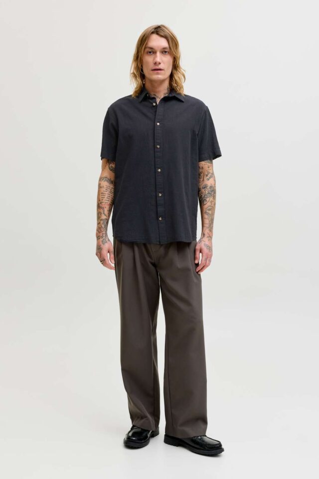 JJESUMMER LINEN BLEND SHIRT S/S SN