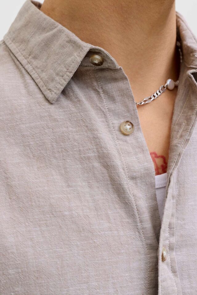 JJESUMMER LINEN BLEND SHIRT S/S SN