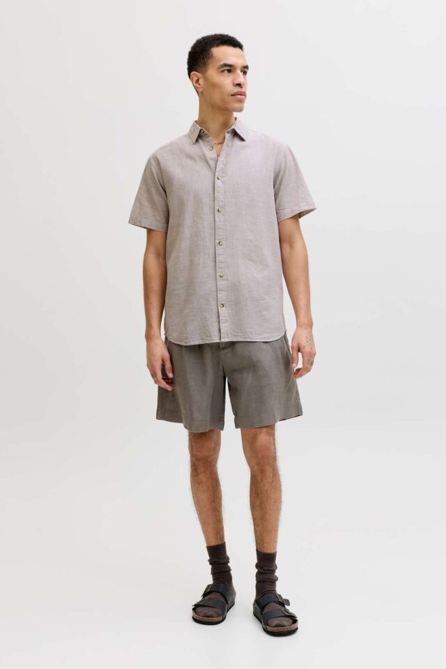 JJESUMMER LINEN BLEND SHIRT S/S SN