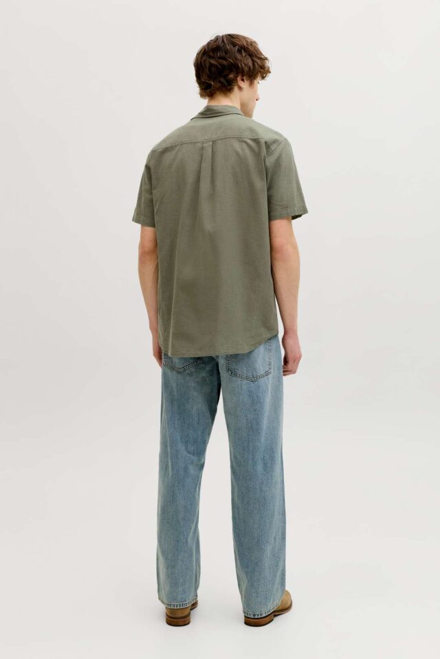 JJESUMMER LINEN BLEND SHIRT S/S SN
