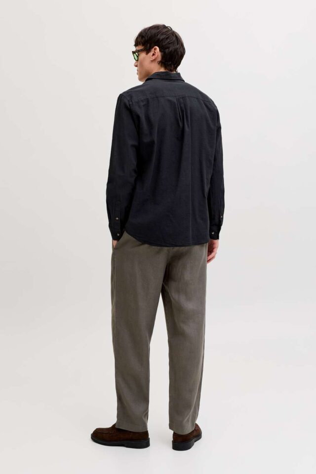 JJESUMMER LINEN BLEND SHIRT L/S SN