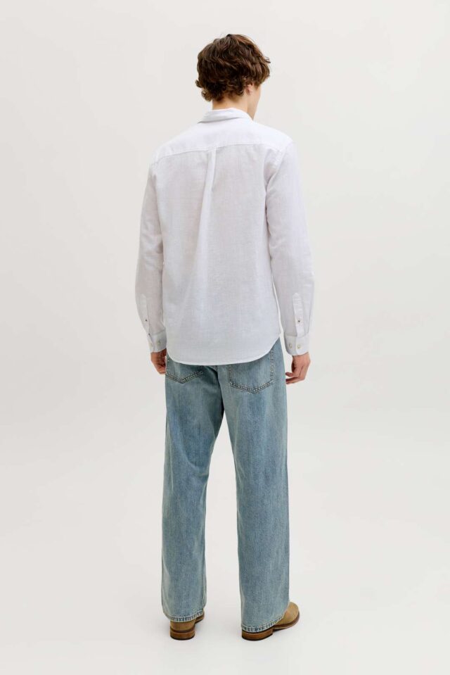 JJESUMMER LINEN BLEND SHIRT L/S SN