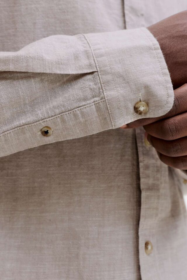 JJESUMMER LINEN BLEND SHIRT L/S SN