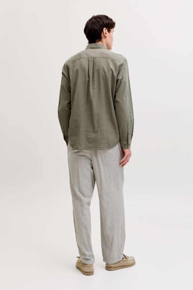 JJESUMMER LINEN BLEND SHIRT L/S SN