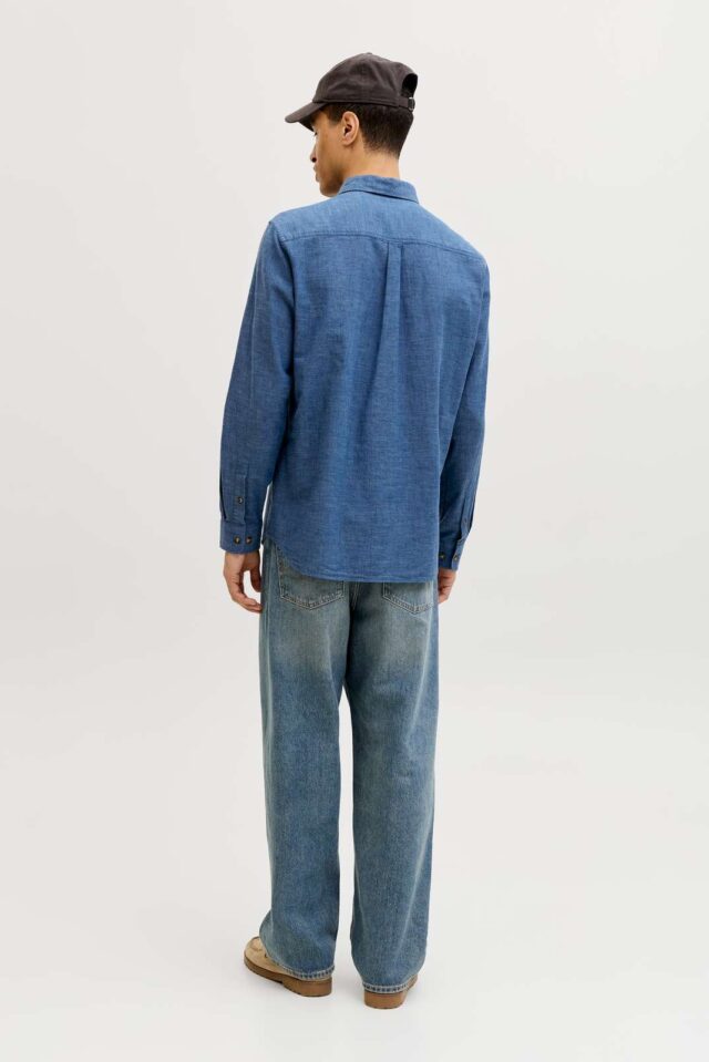 JJESUMMER LINEN BLEND SHIRT L/S SN