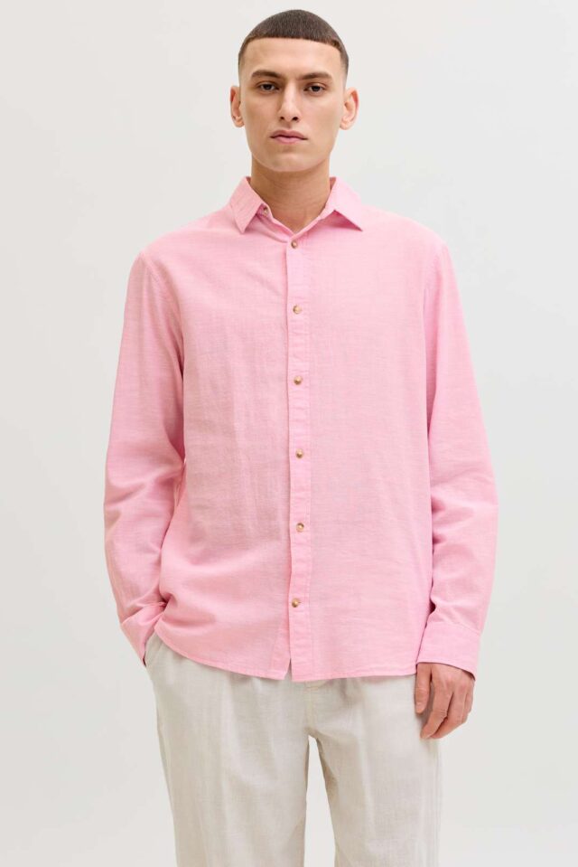 JJESUMMER LINEN BLEND SHIRT L/S SN