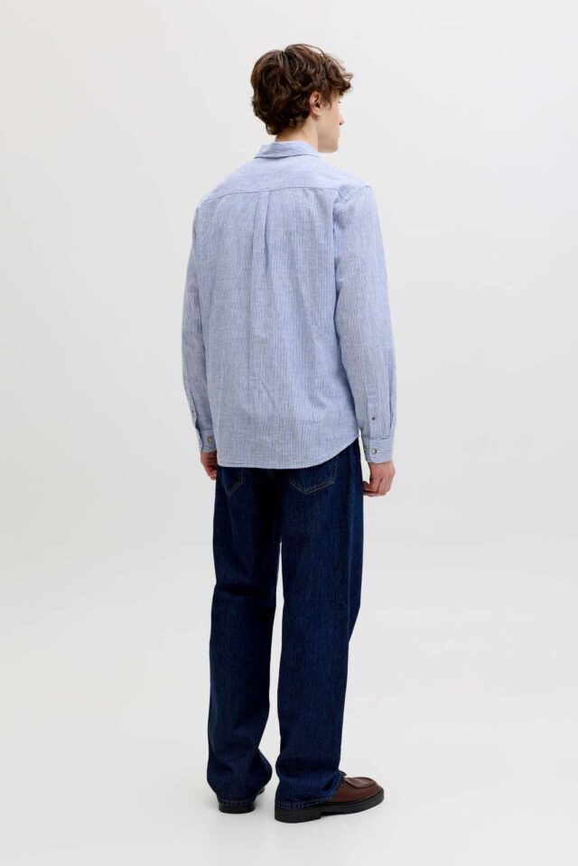 JJESUMMER LINEN BLEND SHIRT L/S SN