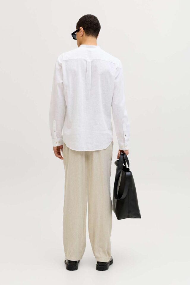 JJESUMMER LINEN BLEND TUNIC SHIRT L/S SN