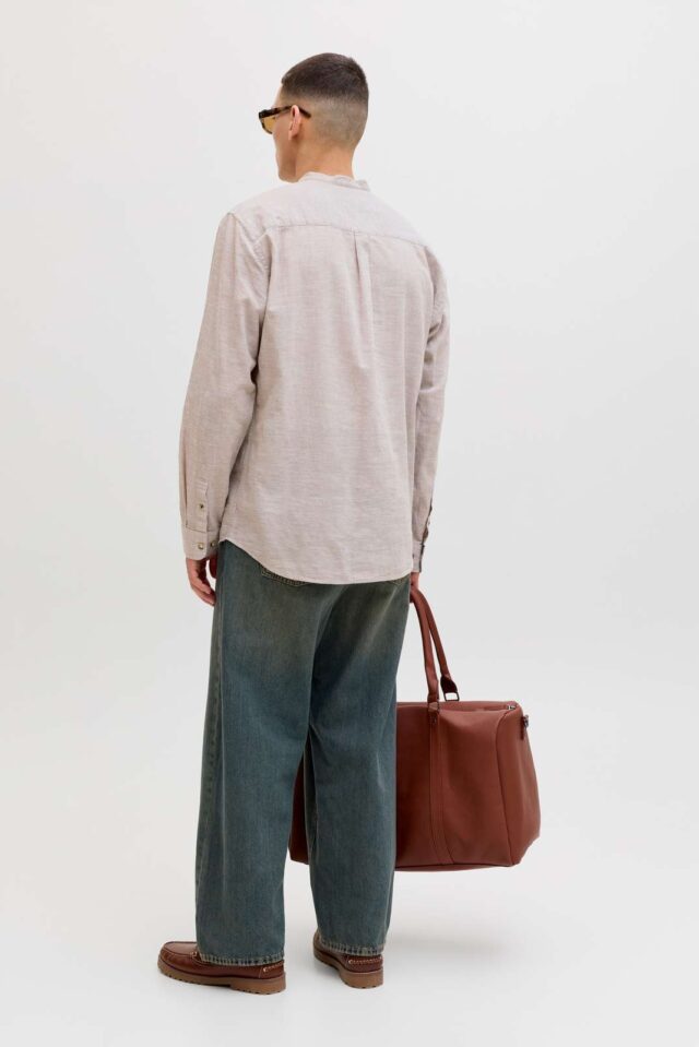 JJESUMMER LINEN BLEND TUNIC SHIRT L/S SN