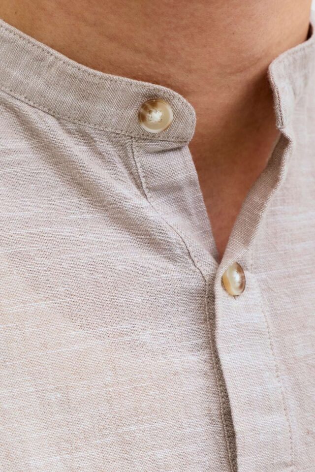 JJESUMMER LINEN BLEND TUNIC SHIRT L/S SN