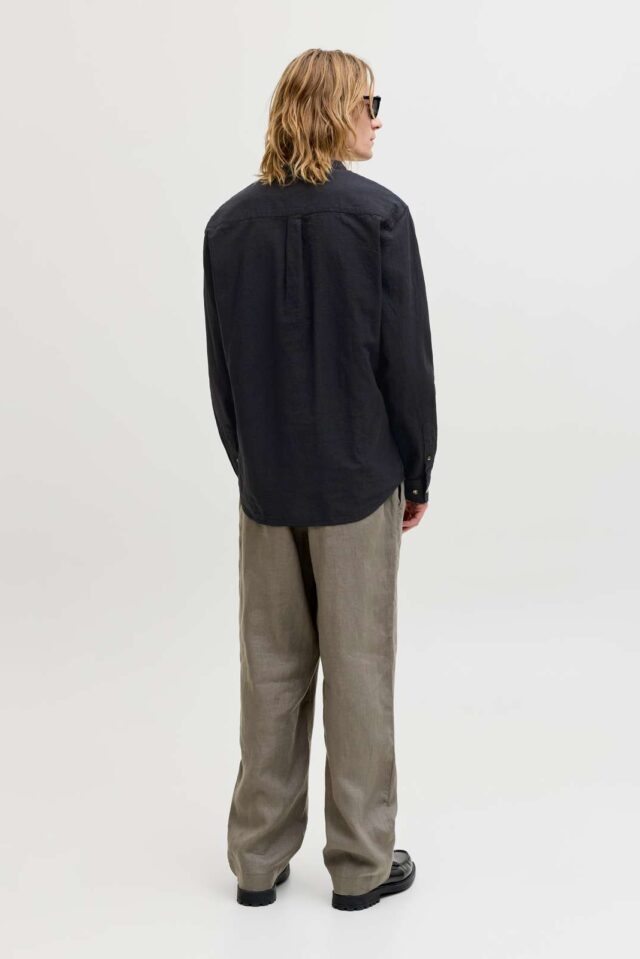 JJESUMMER LINEN BLEND TUNIC SHIRT L/S SN