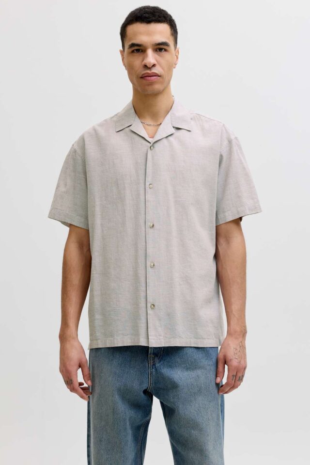 JJESUMMER LINEN BLEND RESORT SHIRT SS SN