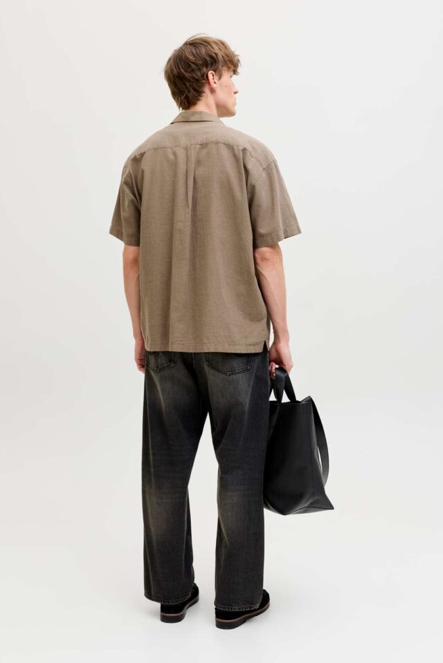 JJESUMMER LINEN BLEND RESORT SHIRT SS SN
