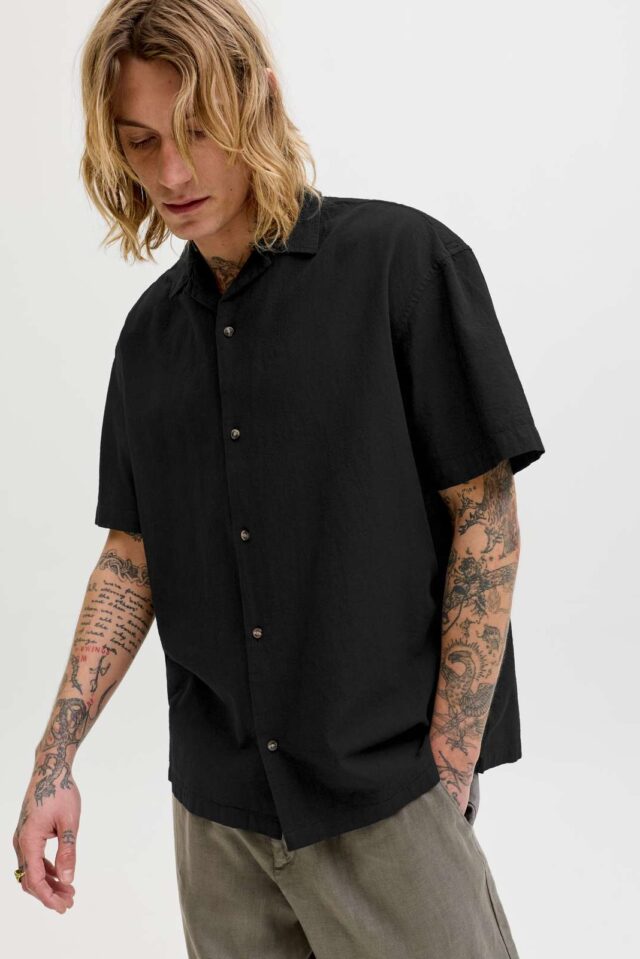 JJESUMMER LINEN BLEND RESORT SHIRT SS SN