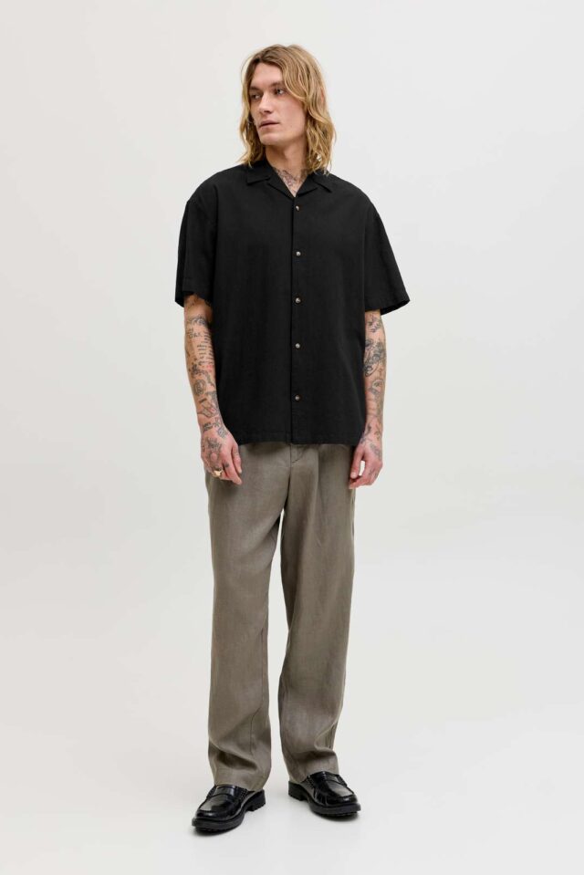 JJESUMMER LINEN BLEND RESORT SHIRT SS SN
