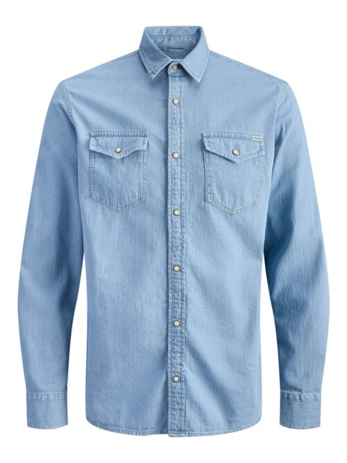 JJESHERIDAN SHIRT L/S NOOS Light Blue Denim