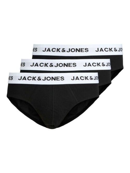JACMASON SOLID BRIEFS 3-PACK Black