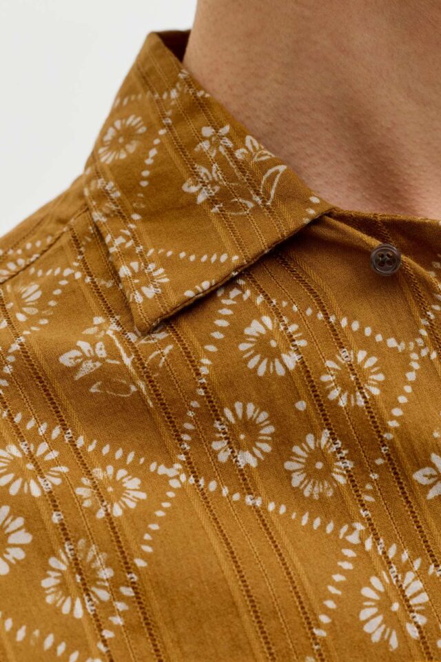 JPRBLULYON PRINT DOBBY S/S SHIRT SN