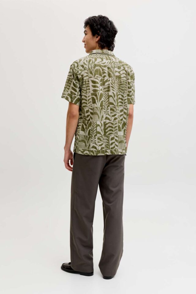 JPRBLULYON PRINT DOBBY S/S SHIRT SN