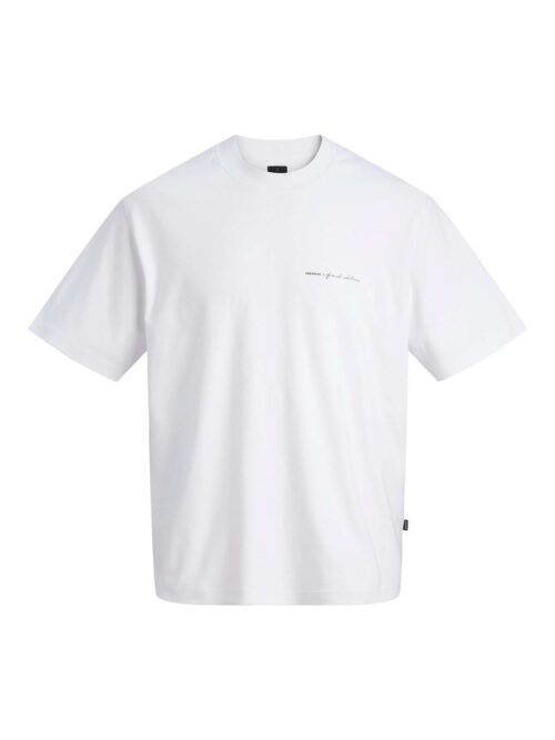 JPRBLAOWEN SS BRANDING TEE SN Bright White