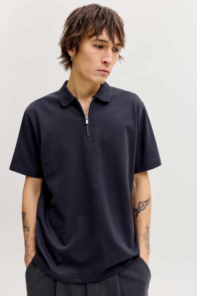 JPRBLAETHAN SS ZIP POLO SN