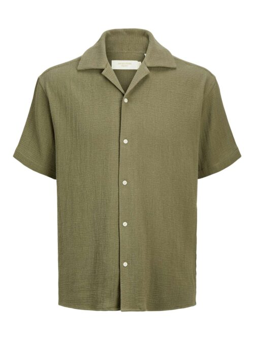 JJECOBA STRIPE RESORT SHIRT SS SN Dusty Green