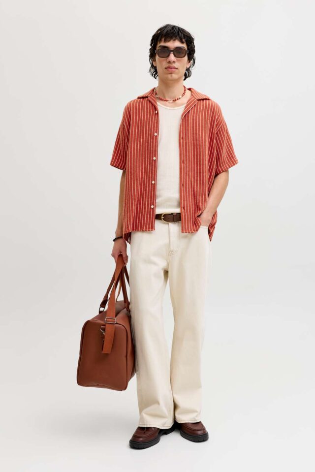 JORCOBA STRIPE RESORT SHIRT SS SN