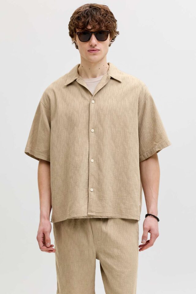 JORMONTAUK WAVY TEXTURE SHIRT SS SN