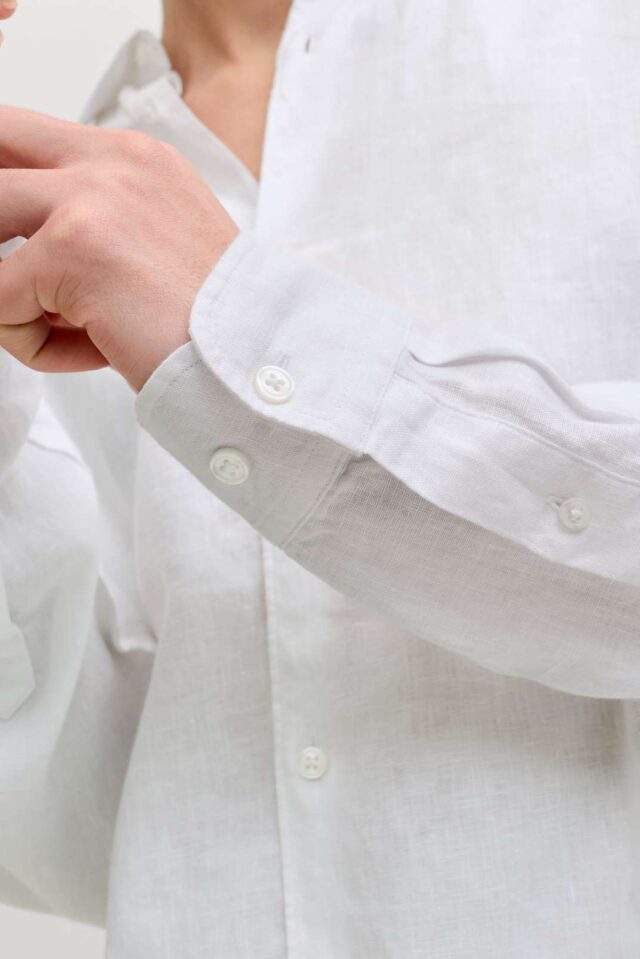 JPRBLALAWRENCE LINEN LS SHIRT SN