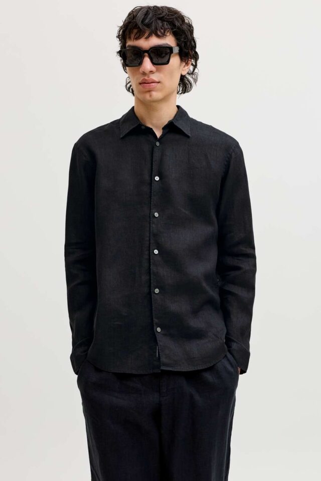 JPRBLALAWRENCE LINEN LS SHIRT SN