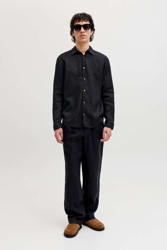 JPRBLALAWRENCE LINEN LS SHIRT SN